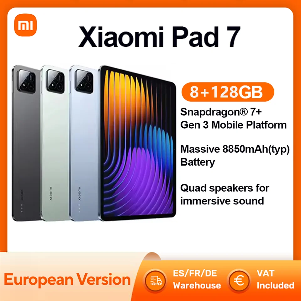 Xiaomi Pad 7 Tablet 8GB 128GB Snapdragon 7+ Gen 3 11.2'' 3.2K