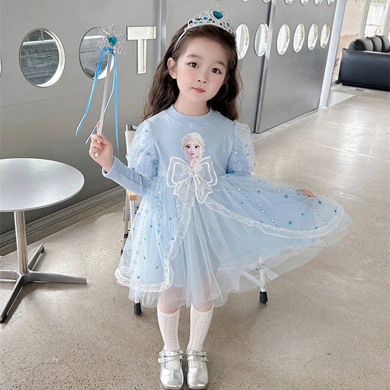 Girls Elsa Princess Dress 2
