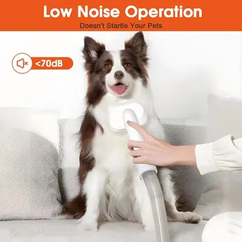 Pet Dryer 6 in 1 Dog Hair Vacuum Suction 99% Pet Hair Puppy 12KPa Strong Dog Grooming Vacuum Dogs Accessories Supplies Products 5