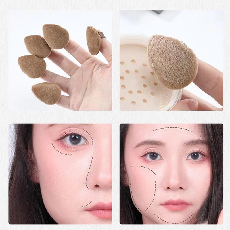 Powder Puff Drop Shape Cosmetic Puff Soft Makeup Sponge For Face Eye Contouring Washable Crystal Velvet Puffs Makeup Accessories 4