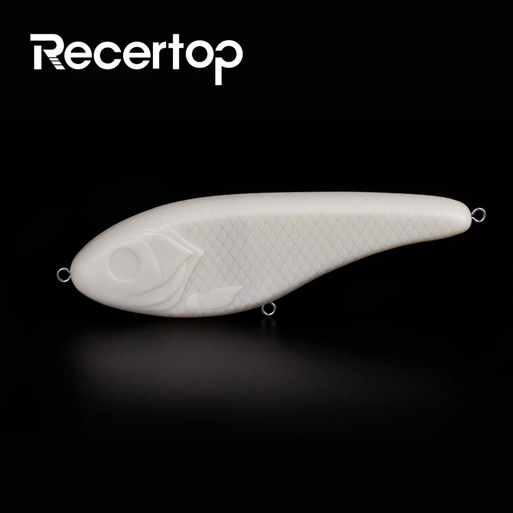 10pcs Unpainted Fishing Lures Making Kit DIY Blank Lures Topwater C