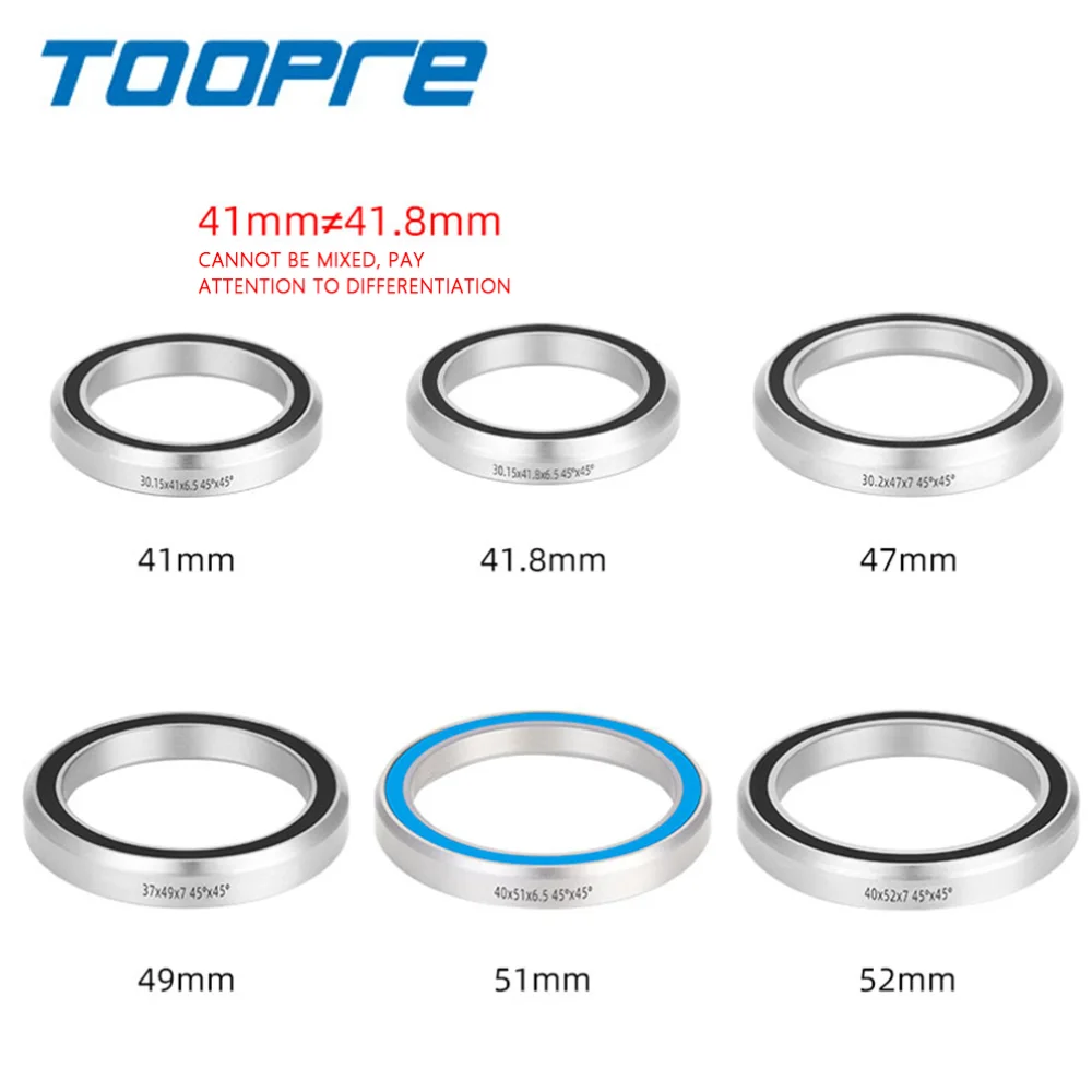 Bicycle Ball Bearing Bike Headset Bearings Steel Bicycle Headset Bearing Repair Parts Wear Resistance Steering Bearings Waterproof Replacement