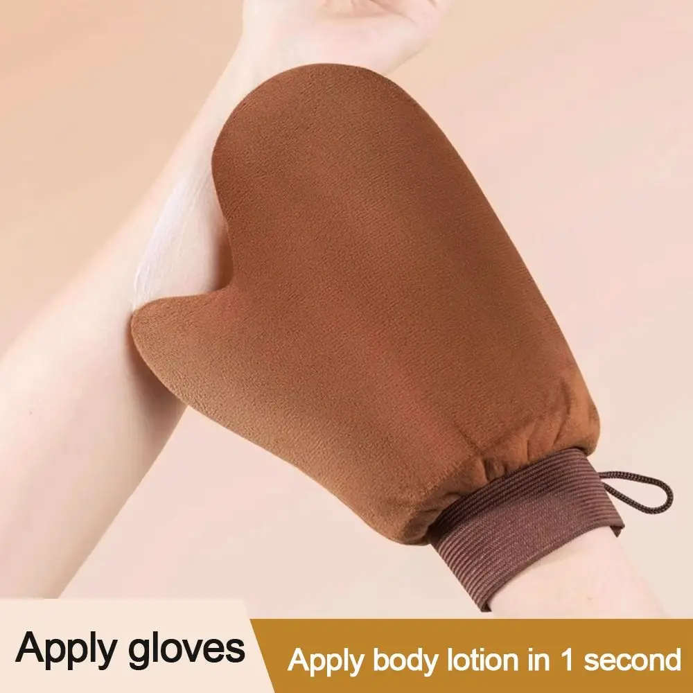 Creative Reusable Lotion Applicator Washable Sunless Fake Tan Body Face Self Tan Glove Double-Sided Tanning Brush For Self