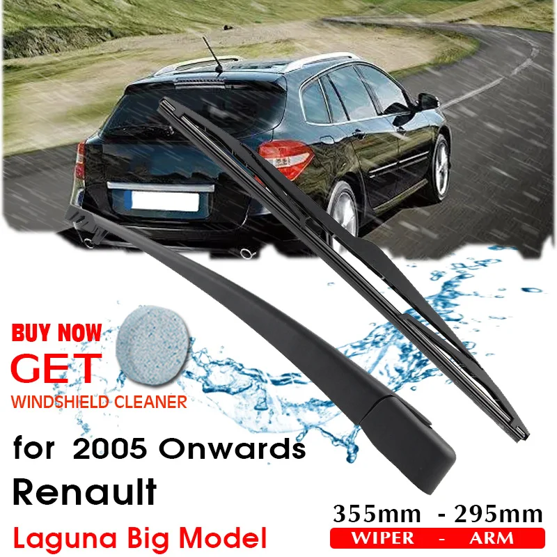 

BROSHOO Car Rear Wiper Blades Back Windscreen Wiper Arm For Renault Laguna Big Model (2005 Onwards) 355mm,Auto Styling