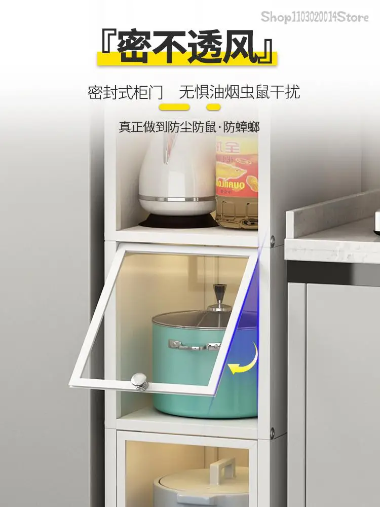 Gap Storage Cabinet Multi-layer Floor Kitchen Refrigerator Gap 20/30cm Very Narrow Storage Cabinet Metal Small Size