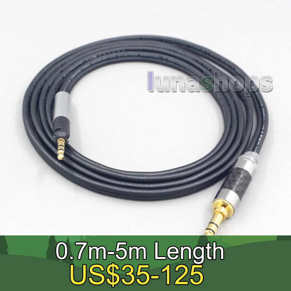 

2.5mm 4.4mm XLR Black 99% Pure PCOCC Earphone Cable For Sennheiser HD598 HD598se HD559 hd569 hd579 hd599 hd558 hd518 LN007117