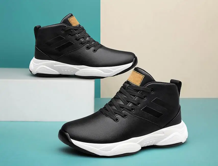 Herren Sneakers Mit Höhenvergrößerung Aus Echtem Leder_voghion.com