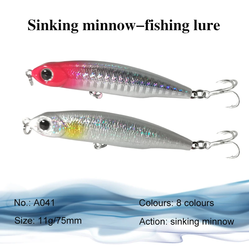 

1pc 11grams 75mm Sinking Pencil Fishing Lure Hard Bait