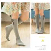 3-12Y Kid Girls Bow Knee High Long Socks Solid Color Medium Tube Socks Soft Cotton Princess Socks Spring Autumn Children Socking 5