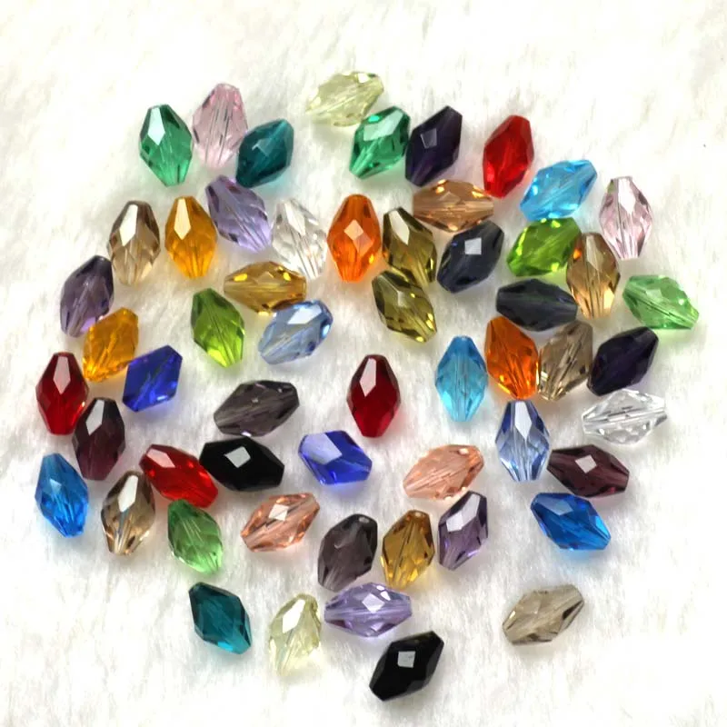 Perle Di Vetro Ovali Sfaccettate Grandi Da 16 Mm Fatte A Mano - Scelta Di Colori - 10 Pezzi - Italia - Foto 10