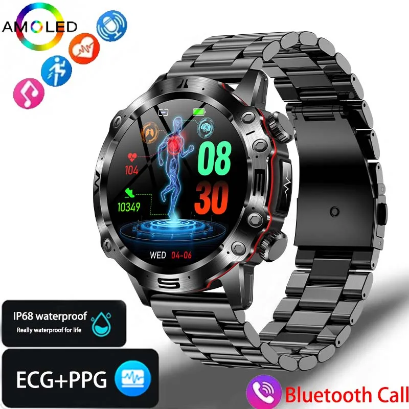 

2023 Smartwatch for men ECG+PPG Bluetooch Call IP68 Waterproof 100+ Sport Modes Women's Health Smartwatch For Huawei and Xiaomi