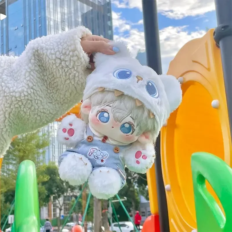 20cm Cute Monster Attack Baby Clothes Cotton Doll Clothes Male Monster Winter Cute Strap Pants 4
