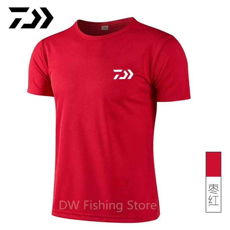 2023 DAIWA Fishing Clothes Anti UV Breathable Men Fishing T shirt Quick