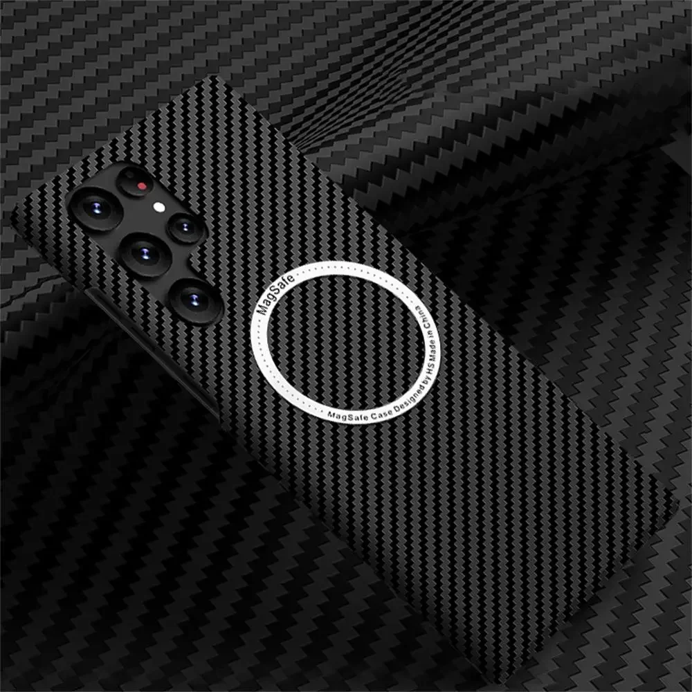 Ultra Slim Carbon Fiber Magnetic Matte Case