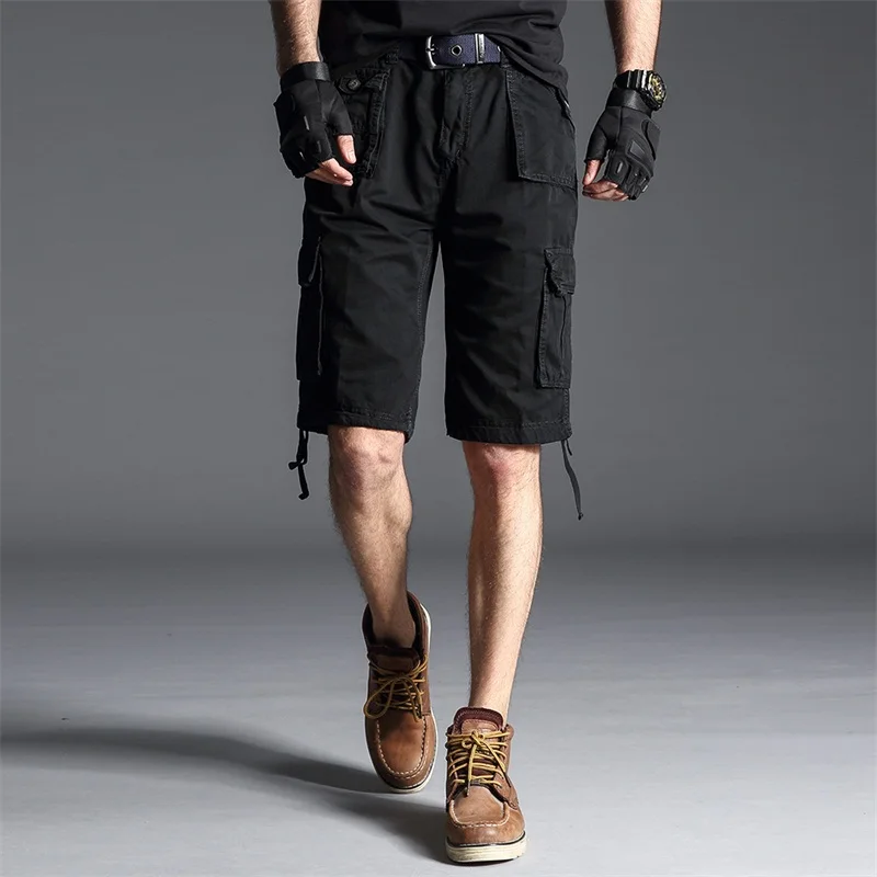 

Men's Cargo Shorts Cotton Summer Casual Multi-pocket Fashion Outdoor Sports Gym Jogger Short Cargo Pants For Men High Quality
