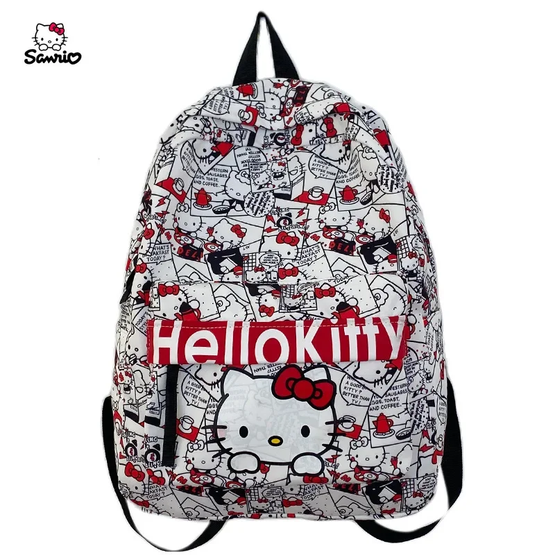 

Sanrio school bag large capacity student backpack cute Hello Kitty school bag girls school bag protects cervical vertebra