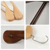 High-Grade Wide Shoulder Wooden Coat Hangers - Solid Wood Suit Hanger 6