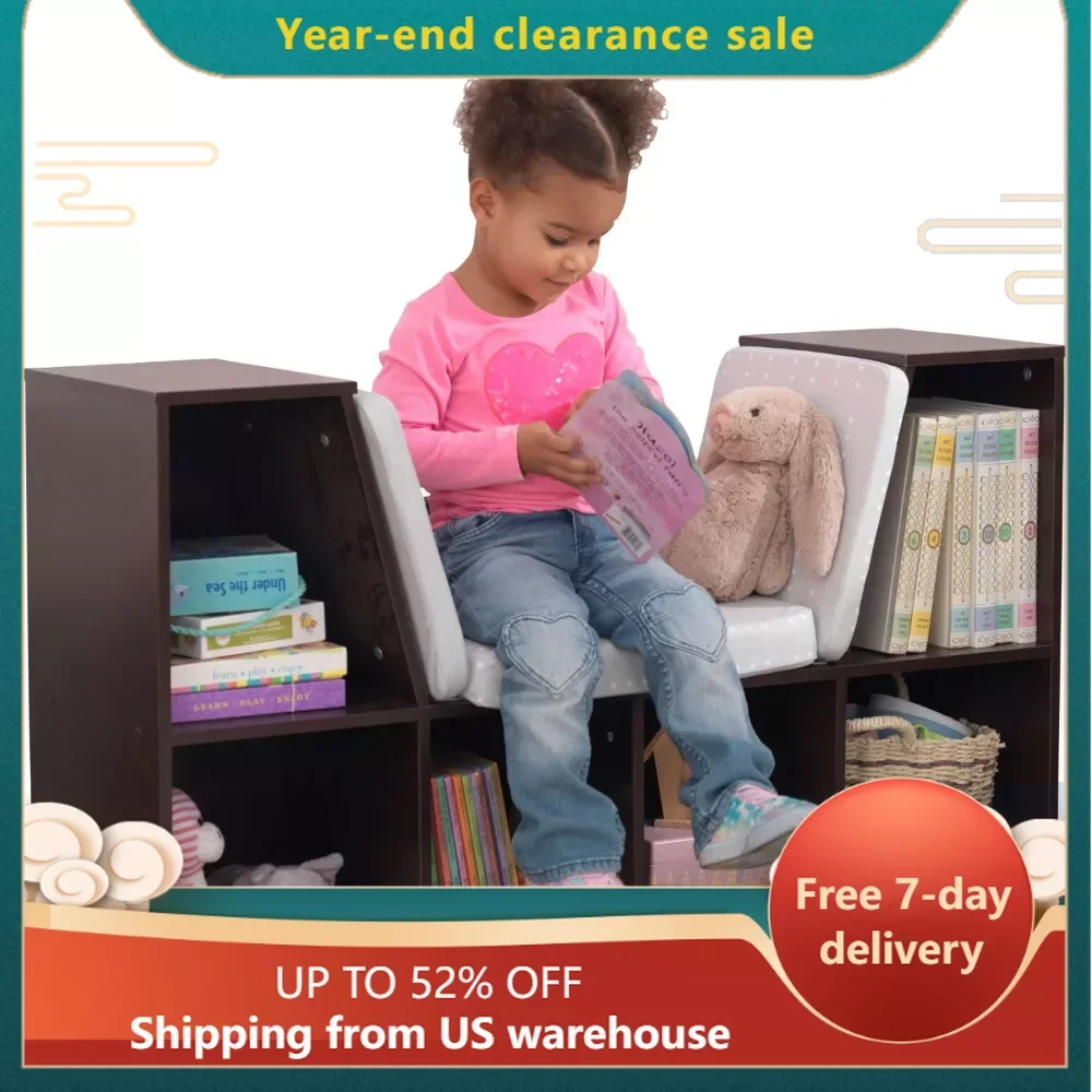

Wall Shelf Organizer Free Shipping Display Stand 6 Shelves Organization Storage Bookcase With Reading Nook Kids Bookshelf Books