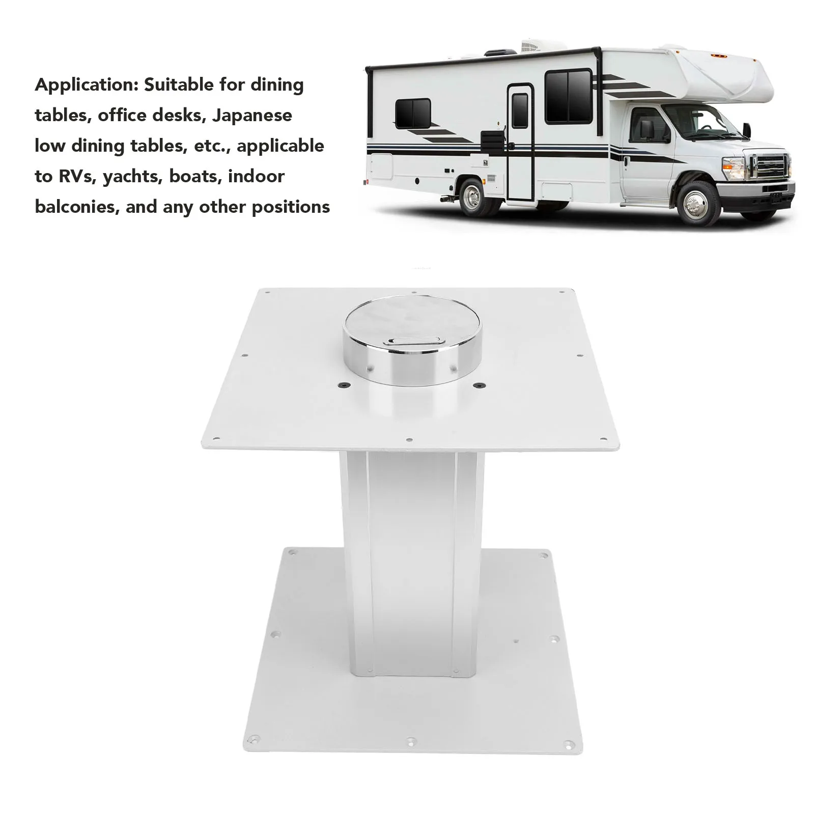 310 to 720mm RV Table Leg Hand Crank Aluminum Alloy Heavy Duty ...