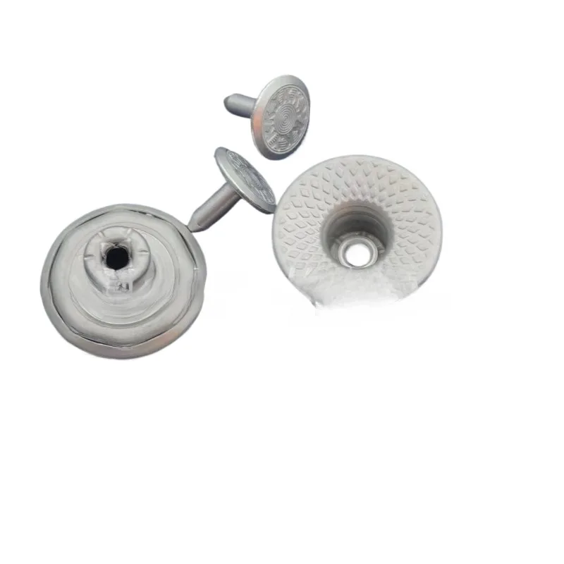 100sets/Lot YKK Jeans Button H-shaped Buckle Snap 17mm Hollow Matte Silver Casual Pants Clothing Accessory 2