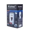 kemei KM-3382 Rechargeable cordless shaver for men twin blade reciprocating beard razor facecare greasy barber scissors 5