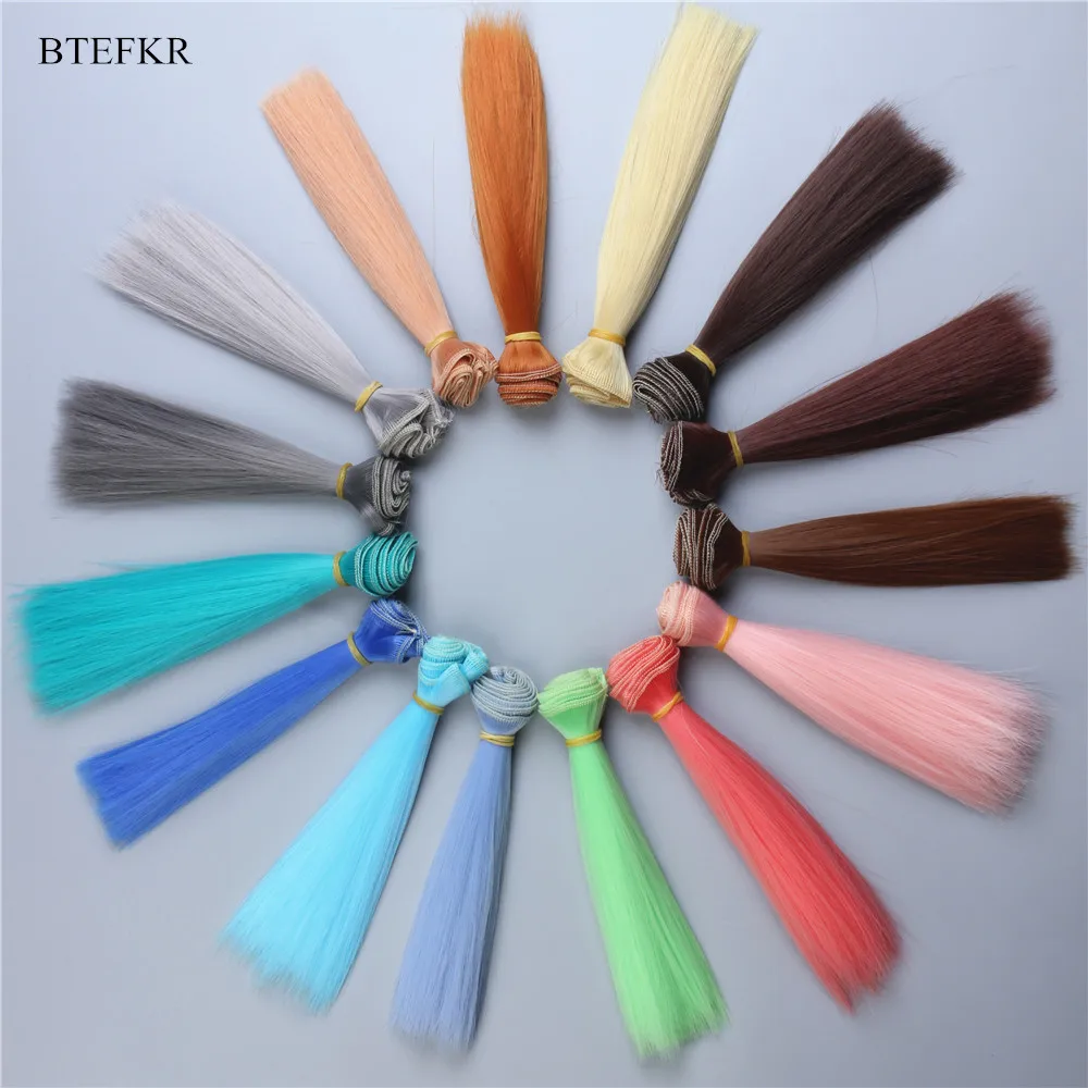 

3 PCS New Fashion Doll Hair 15*100cm Curly Accessories for Dolls Wig High Temperature Heat Doll Hair 1/3 1/4 1/6 BJD Doll Wigs
