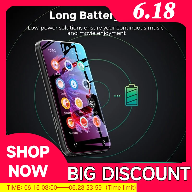 

Новый Портативный Hi-Fi MP4-плеер Bluetooth MP3-плеер WiFi Hi-Fi Звук Музыкальный плеер FM/рекордер/браузер/Поддержка Макс 512 ГБ плеер