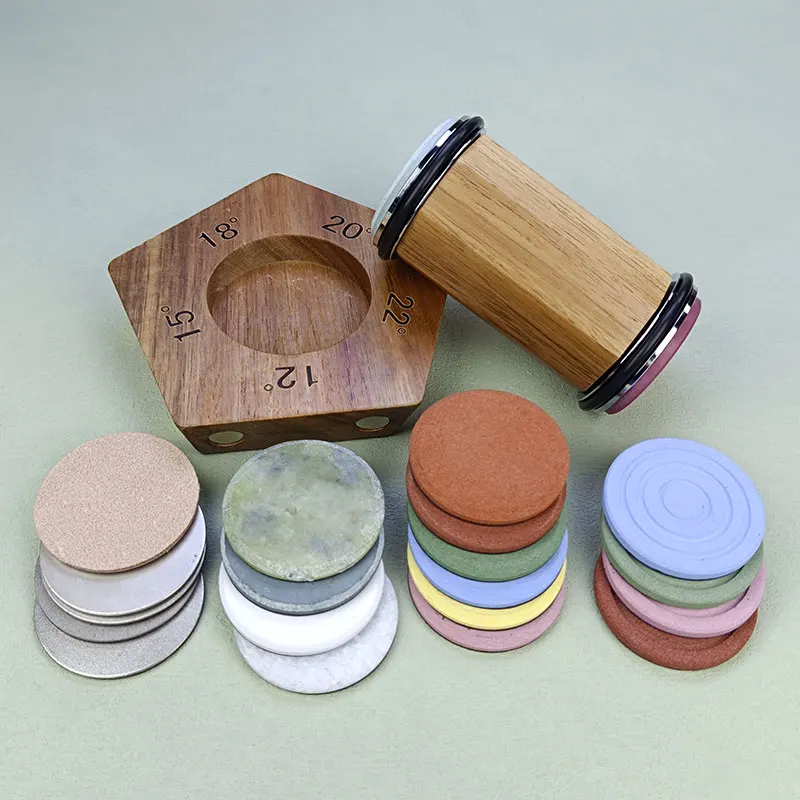 Rolling Knife Sharpener Accessory, Knife Sharpening Tool for Kitchen Knives Kit with 12 ,15 ,18 ,20 & 22 Degree Magnetic Angle.