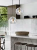Modern Simple Dining Room Pendant Light Creative Personality Bar Caffee Glass Lamp Industrial Style Kitchen Bedroom Droplight 3