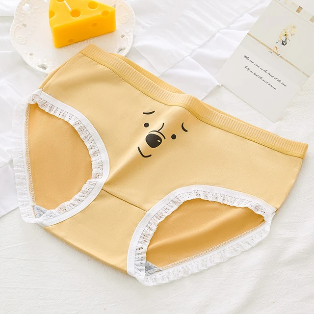 Solid Underwear Women Cute Breathable