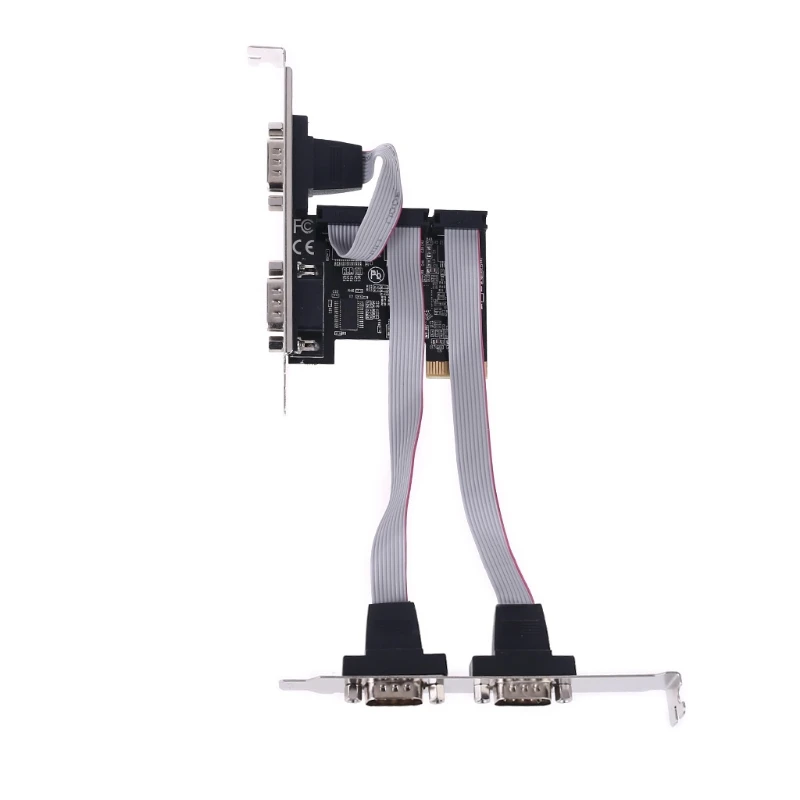 99100 Chipset Pcie 4 Scheda Aggiuntiva Seriale Multi Rs232 Db9 Adattatore Riser Espansione Com