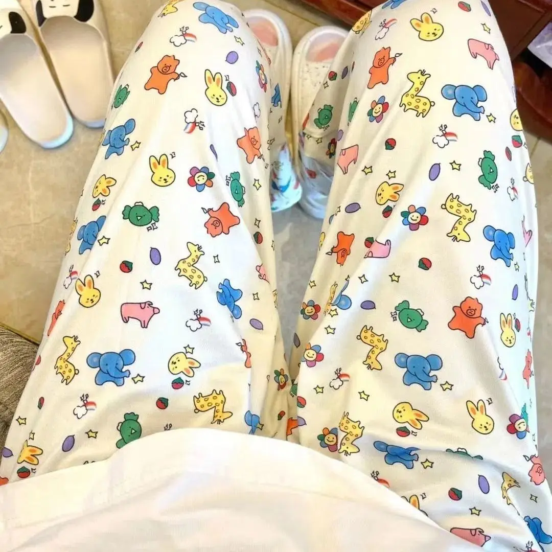 thumbnail image 1 of Nuevos pantalones de casa Sanrio Hello Kitty para mujer, pantalones de pijama de otoño 2023, moda de Anime de dibujos animados, cómodos pantalones Y2K para niña, regalo, 1 of 5