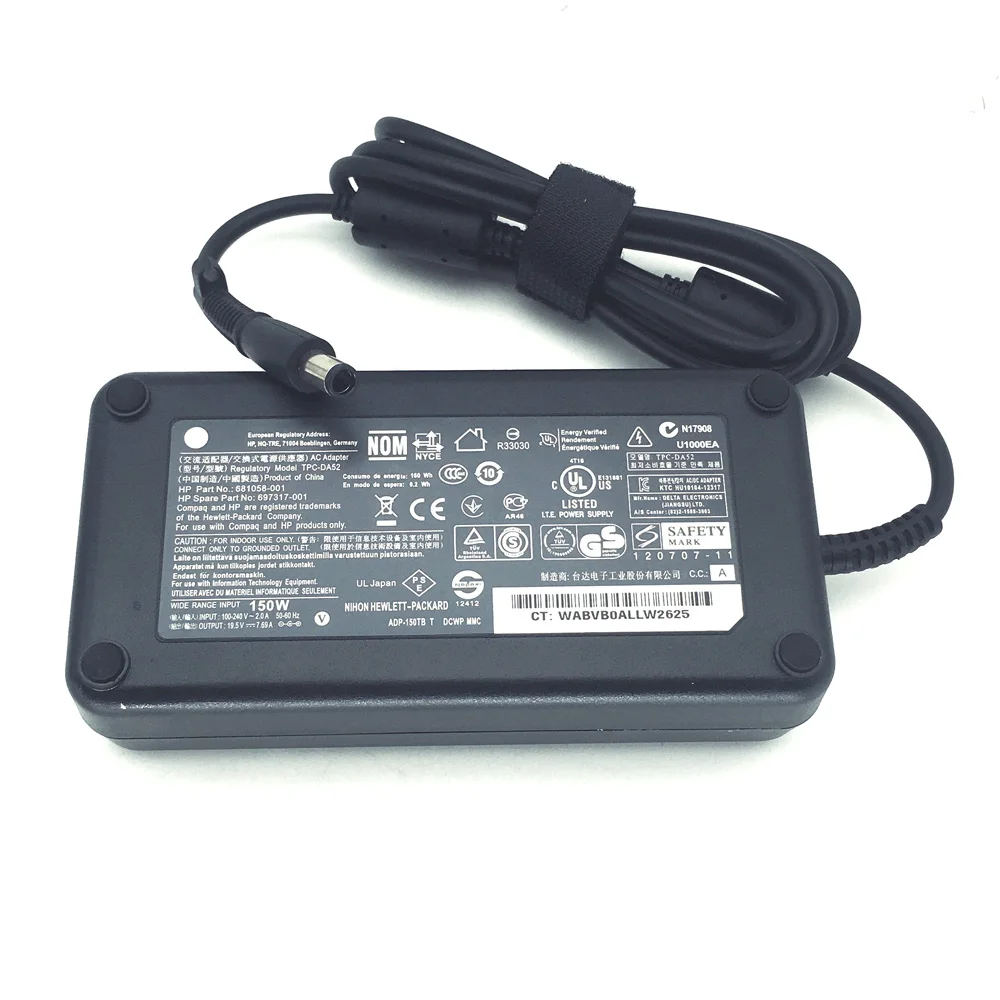 HP Pavilion 27-a021 AIO 901981-003 TPC-DA52 노트북 충전기용 오리지널 150W 19.5V 7.69A 전원 공급 장치 AC 어댑터