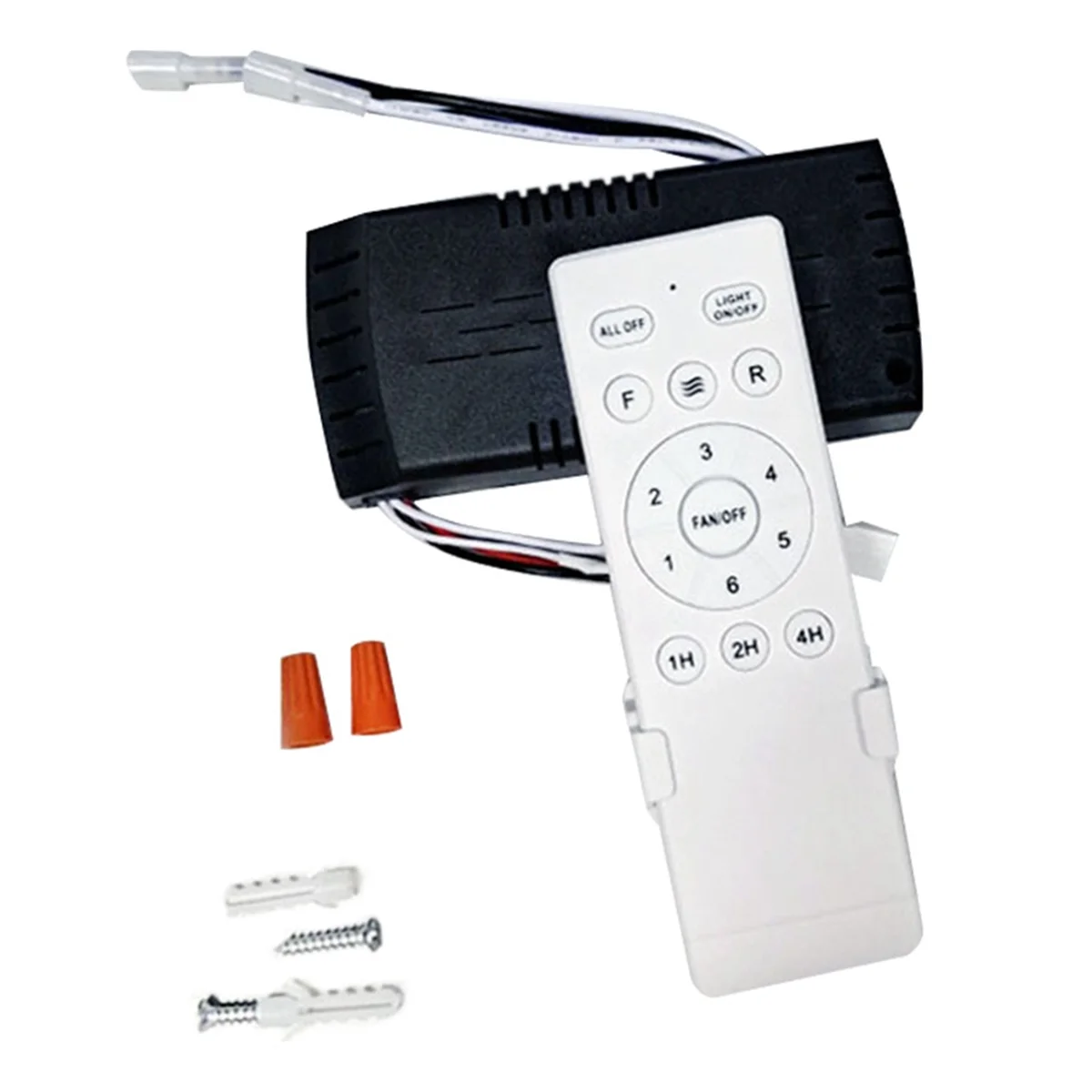 Universal Ceiling Fan Remote Control Kit Replacement 6-Speed Timing Remote DC Ceiling Fan Light