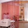 1x2m Glitter String Cheap Door Curtain Beads Room Dividers Beaded Fringe polyester fabric Window Panel 1 piece 100x200cm 5
