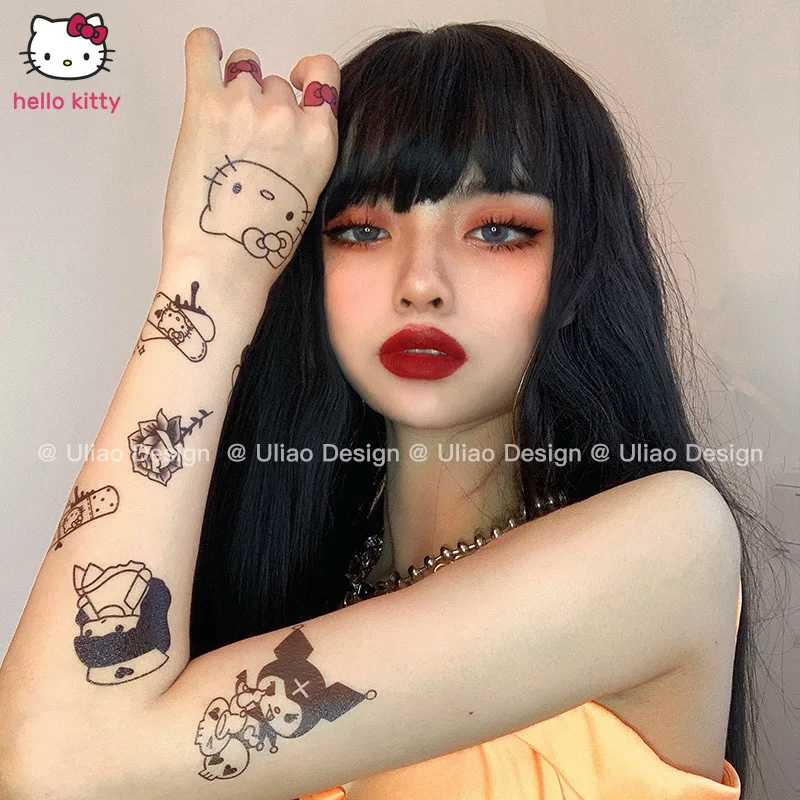 Cute Hello Kitty Lip Tattoo Design For Girls - Hello Kitty Clipart Png  Transparent PNG - 450x450 - Free Download on NicePNG