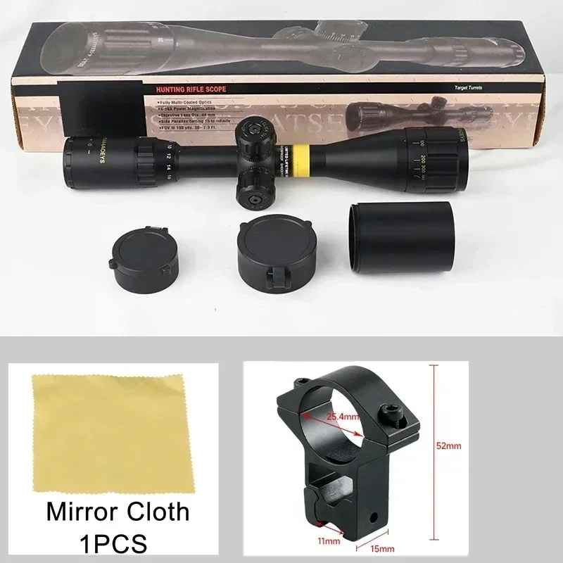4-16x44 AOEYS Rifle Scopes Sniper Air Gun Sight for Hunting