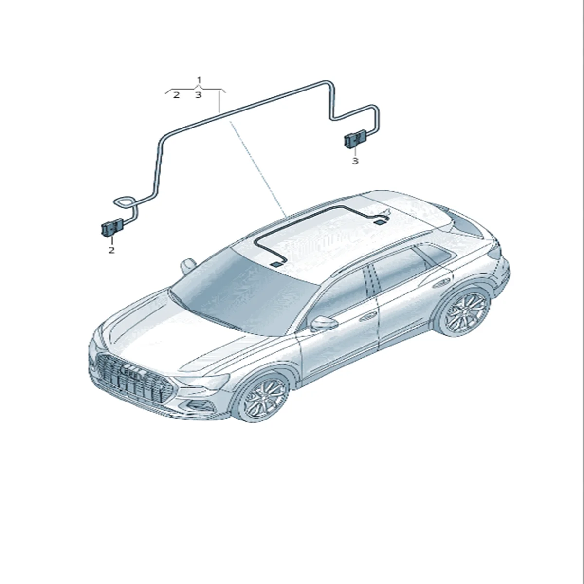 

83A971100C V W Car Accsesories Tools Car Roof Harness For Q3