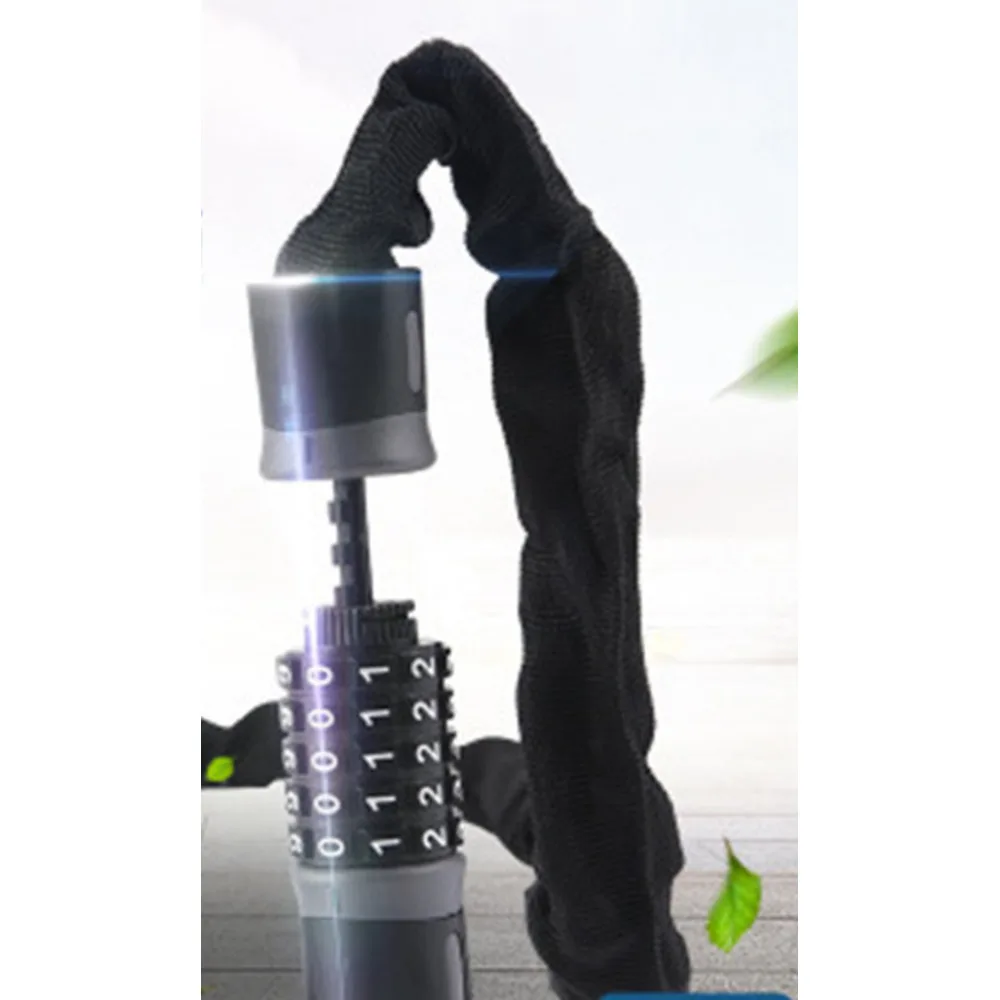 Bicycle 5-digit anti-theft extended and bold electric password chain lock, cycling equipment_voghion.com