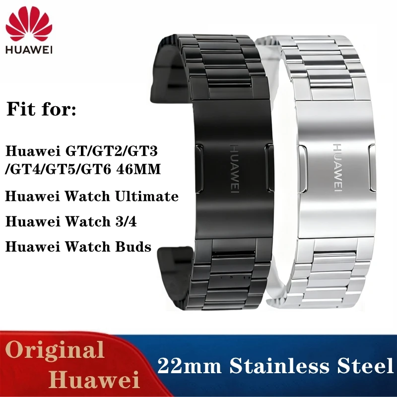 Original Huawei Watch GT 22mm Stainless Steel Bracelet for Huawei