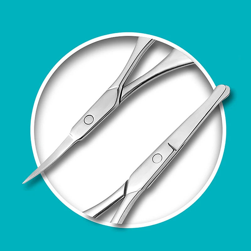 Eyebrow And Nose Hair Scissors Comfort-Grip Handles Facial Hair Grooming Eyebrow Nose Mustache Beard 2