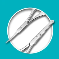 Eyebrow And Nose Hair Scissors Comfort-Grip Handles Facial Hair Grooming Eyebrow Nose Mustache Beard 2