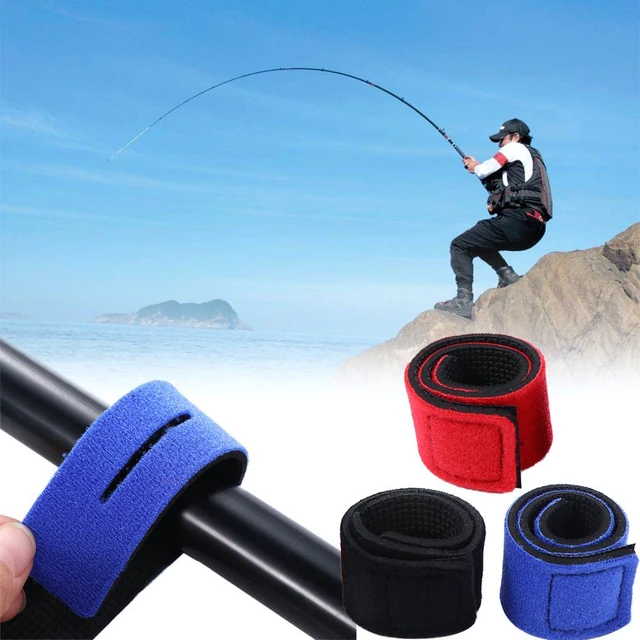 Bandage Fish Pole Guide Ring Fishing Rod Strap Belt Fishing Rod Fastener Fishing  Rod Tie Holder Fishing Pole Wrap Band - AliExpress