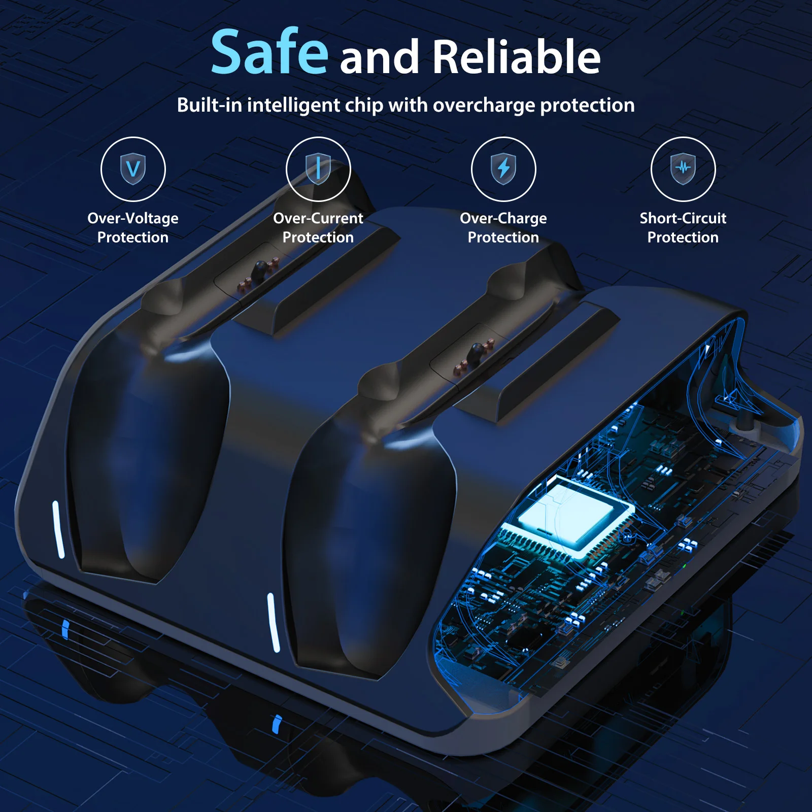 Dual Wireless Controller Charging Dock