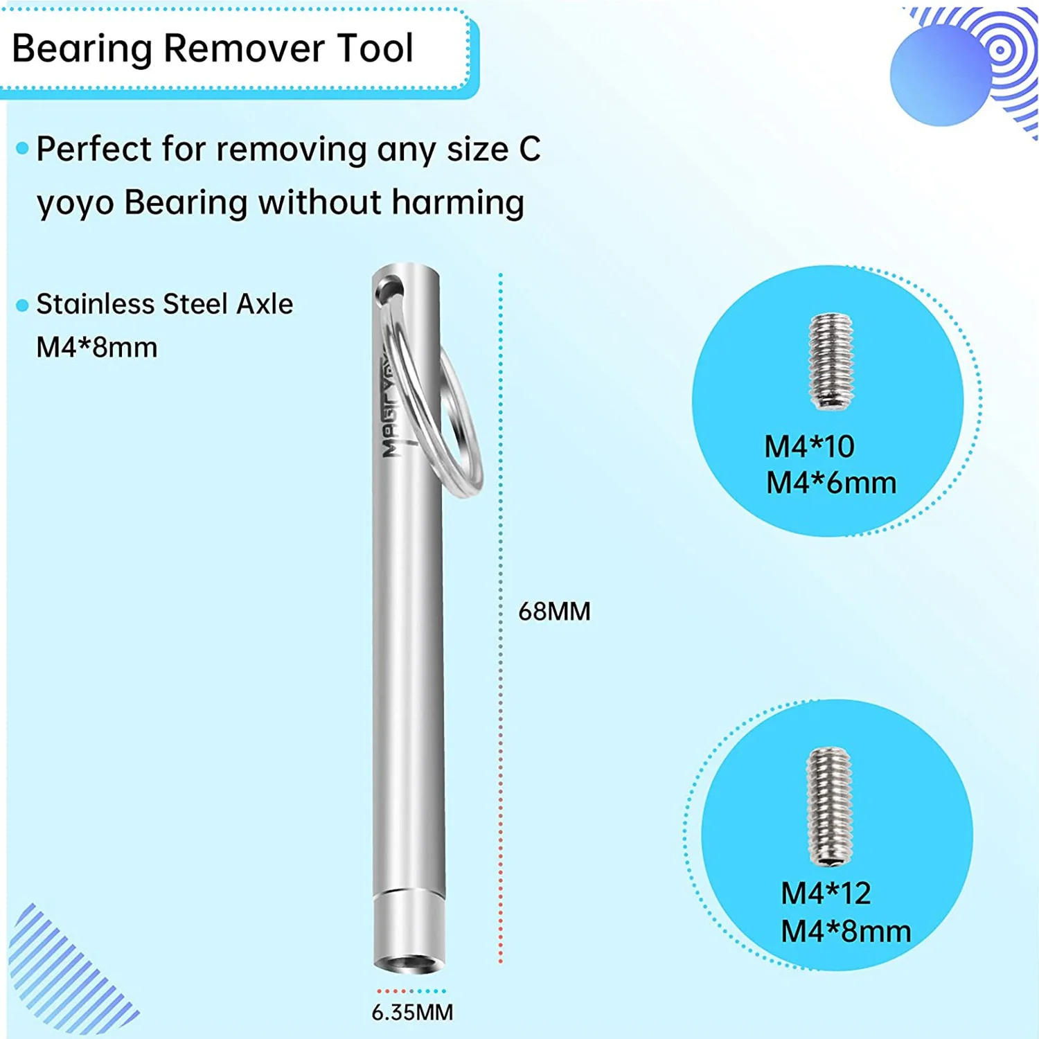Yoyo Bearing Kit 10 Ball+Yoyo Bearing+Bearing Removal Tool+6Yoyo String+6Yoyo Axles yoyo ball yoyo string
