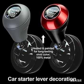  Car One-Touch Start Button with Push-to-Start Rocker Lever Car Accessories Interior Decor Push Rocker One-Touch Start accessor 1