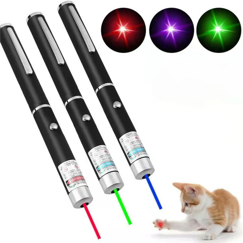2-in-1 Mini Laser Pointer LED Pet Training Flashlight Scratching Toys for Pets and Cats Christmas Gifts
