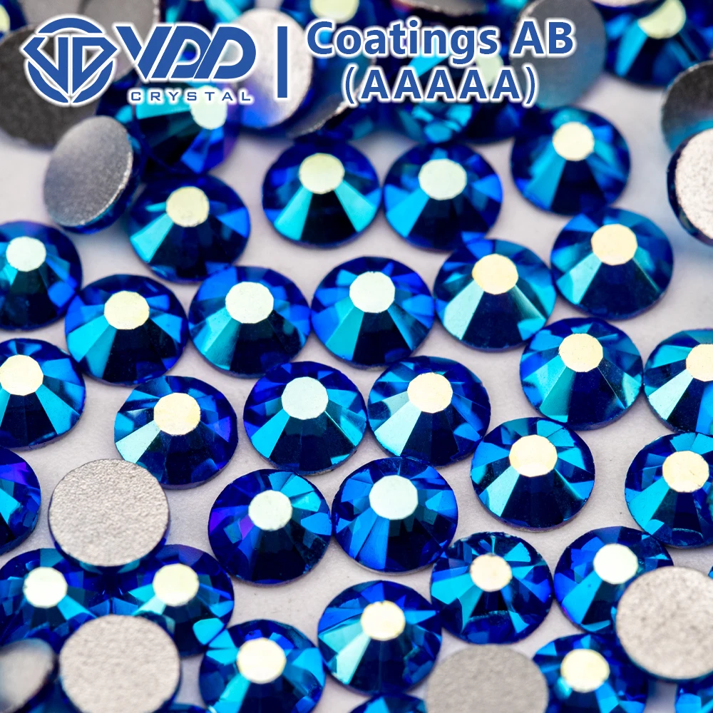 

VDD SS4-SS30 AAAAA Sapphire AB Glass Crystals Rhinestones Strass Glitter Flat Back Stones For Nail Art Craft Jewelry Decorations