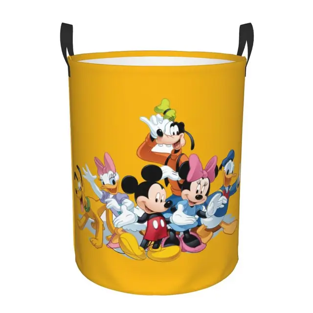 Custom Mickey Mouse Minnie Disney Laundry Hamper Large Storage
