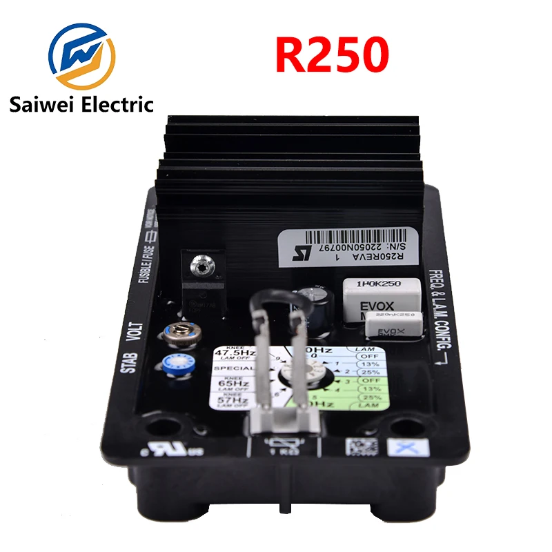 R250 AVR 오리지널 Leysenma 브러시리스 자극 발생기, 풀 시리즈 AVR 조절 플레이트 자동 조절기